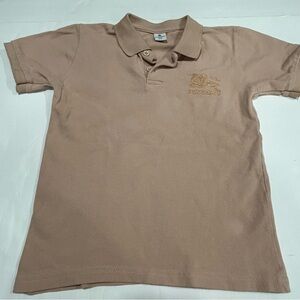 Burberry Boys cotton piqué polo shirt embroidered LOGO, Beige, size 9-10